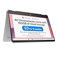 HP Chromebook x360 14\"| Intel Pentium Silver N5030 Processor | 4 GB RAM | 128 GB eMMC | Intel UHD Graphics 605 | HD Touchscreen | Up to 13hrs battery | Chrome OS | Mineral Silver | 14a-ca0010sa