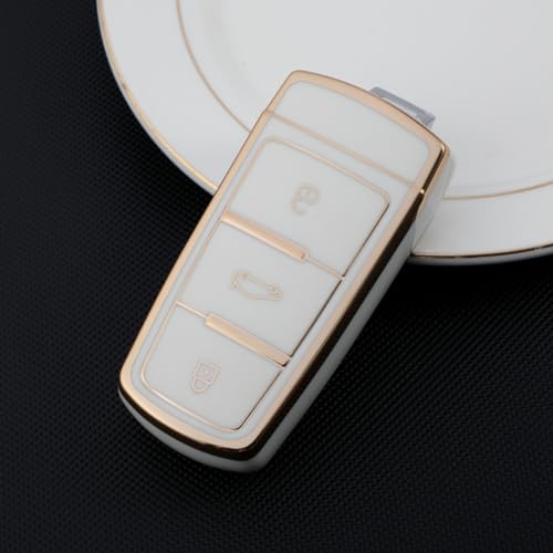 Funda para llave de coche de TPU evita roturas de mandos en Passat B6 B7
