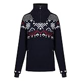 Dale of Norway Fongen WP Fem Pull pour Femme S Bleu Marine/Blanc cassé/Rose Rouge/Indigo.