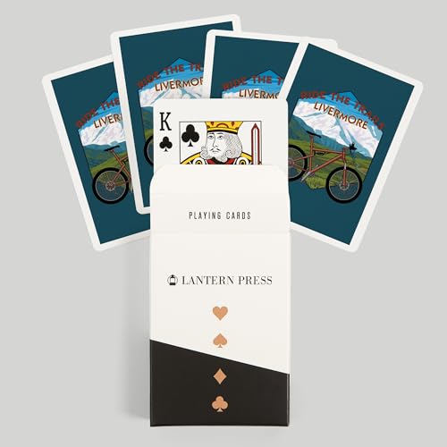 Baraja de cartas póker 52 naipes Livermore California miniatura 6