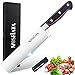 MOSFiATA Nakiri Messer, Klingenlänge 17,8cm Küchenmesser Scharf Kochmesser Profi Messer Chefmesser Japanisches Messer aus Hochwertigem Edelstahl mit Ergonomischem Griff für Haus und Küche