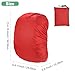 M METERXITY Waterproof Backpack Rain Cover, 15L-25L Waterproof Backpack Cover, Bag Rain Cover with a Carry Pouch for Hiking/Biking/Camping/Outdoor Traveling [Red]