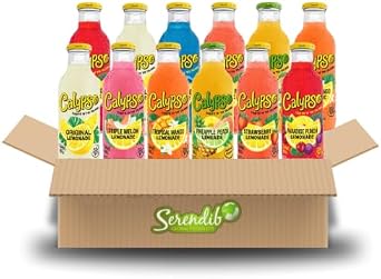 Calypso Lemonade 12 Pack | Island-Inspired Flavors with Real Lemon | 12 Premium Bottled Lemonade from Random Flavours