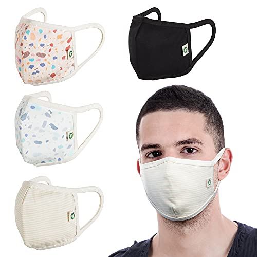 Anse Mask Organic Cotton Face Mask Washable Reusable Breathable Gots Certified - Jersey #TOP1