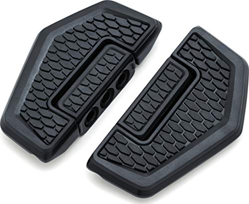Kuryakyn 5909 Motorcycle Foot Control Component: Hex Folding Boards for Driver or Passenger Floorboards, Satin Black, 1 Pair