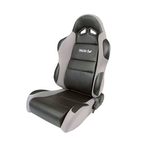 Procar By Scat 80-1605-62L Sportsman Gray Vinyl/Velour Left Racing Seat #TOP7
