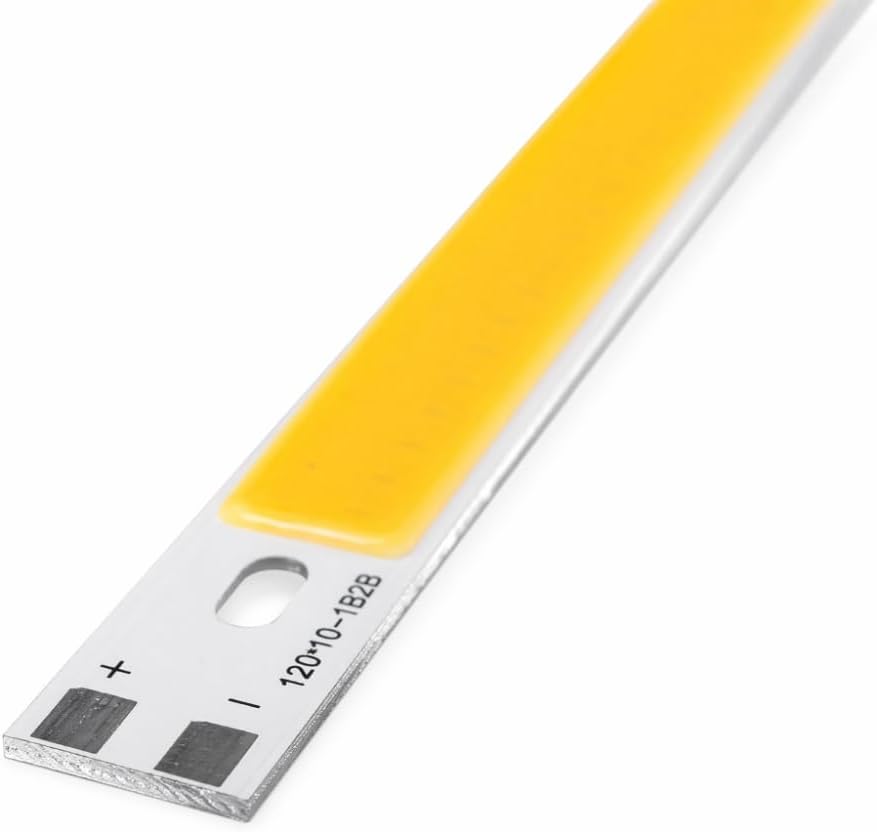 Shape Light Source, 3000-6500K Pure White, High Brightness COB Lamp Beads, 200 x 10mm LED Light Board for DIY Lamp Table Light Projects(Warm White)