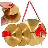 Matériaux durables : fabriqués à partir de matériaux en cuivre, ces instruments sont conçus pour durer et résister à une utilisation fréquente,gong à main,cymbales en cuivre