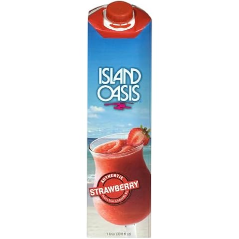 Island Oasis Frozen Drink and Smoothy Mix - Strawberry, 33.81-Ounce Containers (Pack of 12) Cover