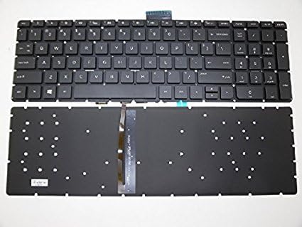 New Laptop Backlit Keyboard (Without Frame) Replacement for HP Pavilion 17-g 17-g000 17-g100 17-g126ds 17-g127cl 17-g127cy 17-g128cy, US Layout Black Color