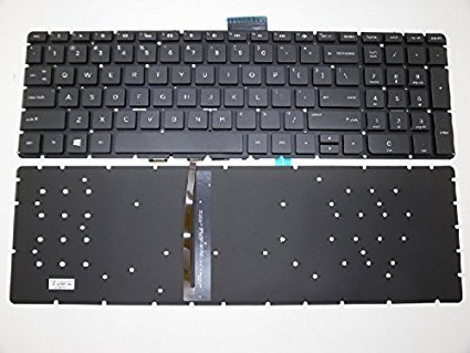 New Laptop Backlit Keyboard (Without Frame) Replacement for HP Pavilion 17-g 17-g000 17-g100 17-g126ds 17-g127cl 17-g127cy 17-g128cy, US Layout Black