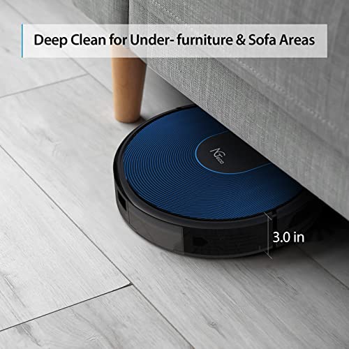 Ngteco Robot Vacuum Cleaner 2500Pa Suction Self-Charging Robotic Vacuums Works In Wi-Fi Connection, Voice Control, Good For Pet Hair, Carpet And Hard Floors #TOP5