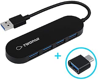 TWOPAN USB Sliptter HUB 3.0 Adapter 4-Port USB A Adapter High Speed Ports