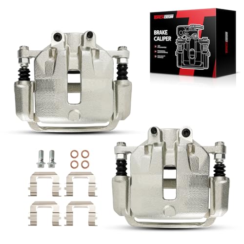 Image of Torchbeam Front Brake Calipers Set for Chevrolet 2010-2017 Equinox, GMC 2010-2017 Terrain, Chevrolet 2014-2020 Impala, Front Left and Front Right Calipers Replace # 18B5270+18B5271