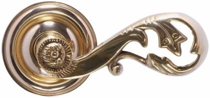 Brass Accents D07-L360G-CHM-613 Netropol Rosette with Champagne Lever Privacy Set - Oil Rubbed Bronze