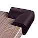 Foam Corner Protectors | 8-Pack Foam Caring Corner Guards by The Hamptons Baby | Safety Furniture Bumpers | Long Lasting, Pre-Applied Adhesive | Sharp Corner Cushions (Brown)