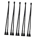 Répartiteur d'alimentation - peut utilisé pour étendre les câbles de ventilateur existants dans votre boîtier d'ordinateur atx, répartiteur de ventilateur