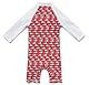 BONVERANO Kleiner Mädchen Badeanzug EIN Stück Mit Badekappe UV-Schutz 50+ (Schwertfisch, 24-36Months, 24_Months)
