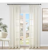 Tenda trasparente (140 x 260 cm) Japandi Grigio - Tende/Tende