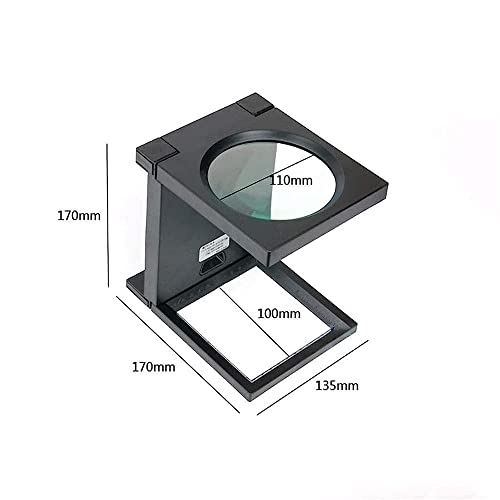 Loupe de bureau pliable HJMMWT 2,5X HD pour lecture de journaux et cartes - 2