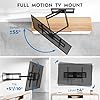 BONTEC Supporto TV Parete Full Motion 60-110 Pollici, Braccio Porta TV Girevole Inclinabile, Supporto Per TV A Muro VESA 800x600 Mm, Estensione 101,6 Cm, 125 Kg, Per Soggiorno, Home Cinema E Ufficio