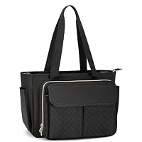Luxja Borsa Per Insegnante - Tote Con Tasca Portadocumenti A Fisarmonica E Scomparto Laptop