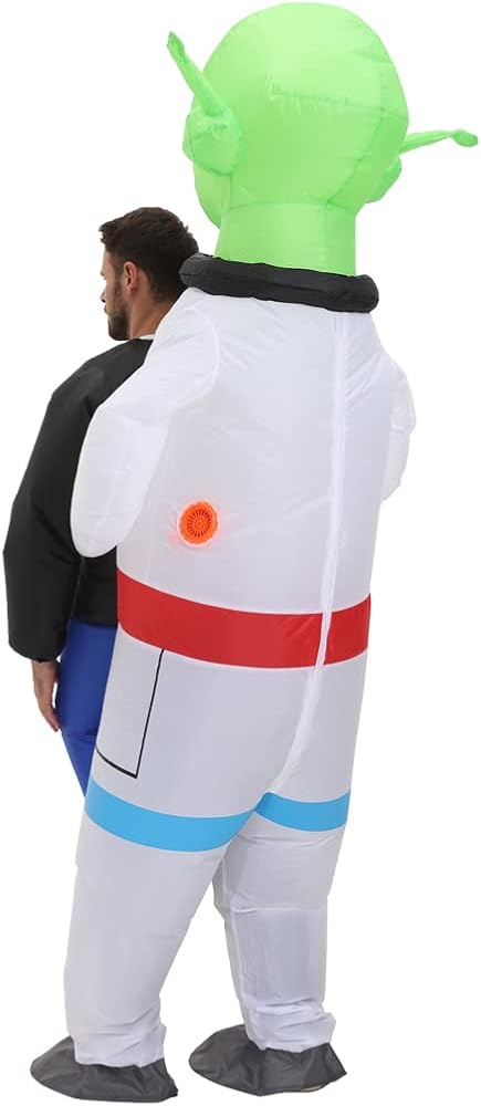 Miniatura 7 de MT MENGTONG Disfraz inflable de alienígena para adultos disfraz inflable para adultos disfraz de astronauta alienígena inflable disfraces de
