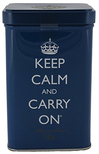 Keep Calm and Carry On Tea Tin, Afternoon Blend Tea (40 Bags, 120g, 4.23 oz)
