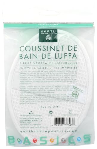 EARTH THERAPEUTICS Loofah Bath Pad, 1 EA