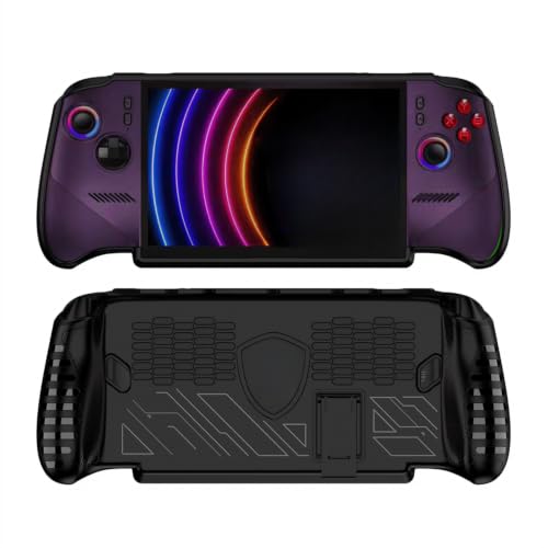 Protective Case Compatible with MSI Claw 8 EX AI+, Shockproof TPU Grip Cover with Stand for Handheld Console