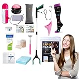 Tummy Tuck Post Surgery Supplies Kit (32 Piece Set) - Recovery Must Haves Package for Mommy Makeover Abdominoplasty