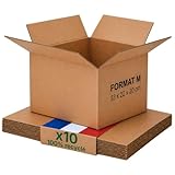 Usages : idéal pour expédier livres, documents A4, vêtements pliés et accessoires. Carton emballage colis adapté aux envois e-commerce et professionnels.