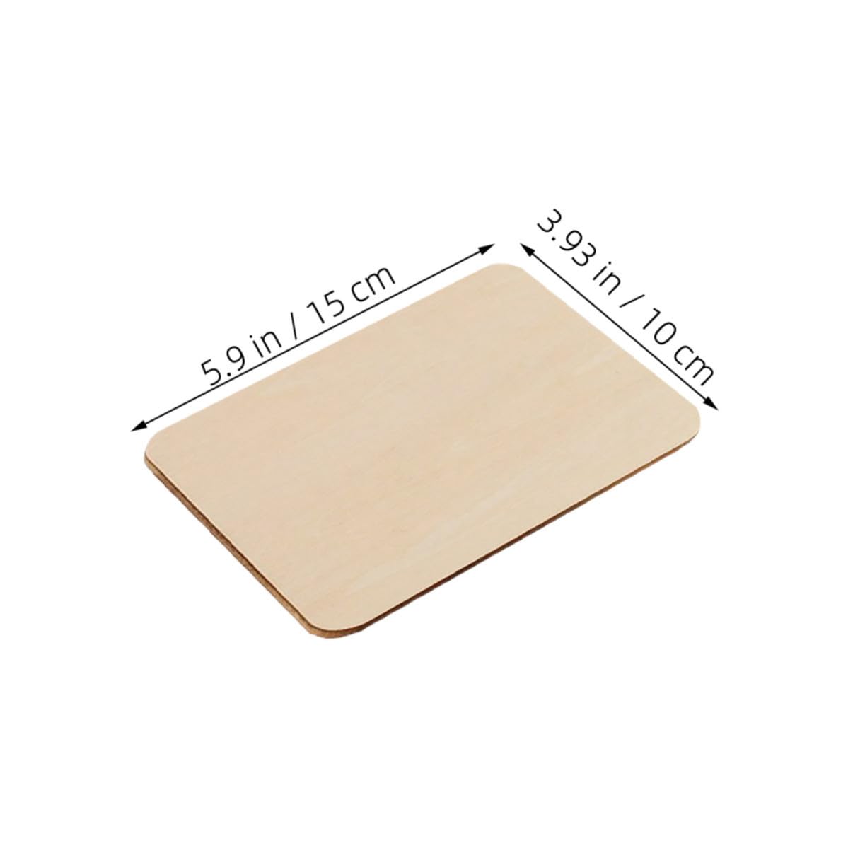 100 Piezas Cuadrados de Madera sin Terminar, Manualidades DIY