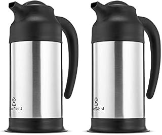 ChefGiant 24 OZ THERMAL CARAFE STAINLESS STEEL HOT-COLD/DOUBLE WALLED THERMOS/UP TO 10 HOURS