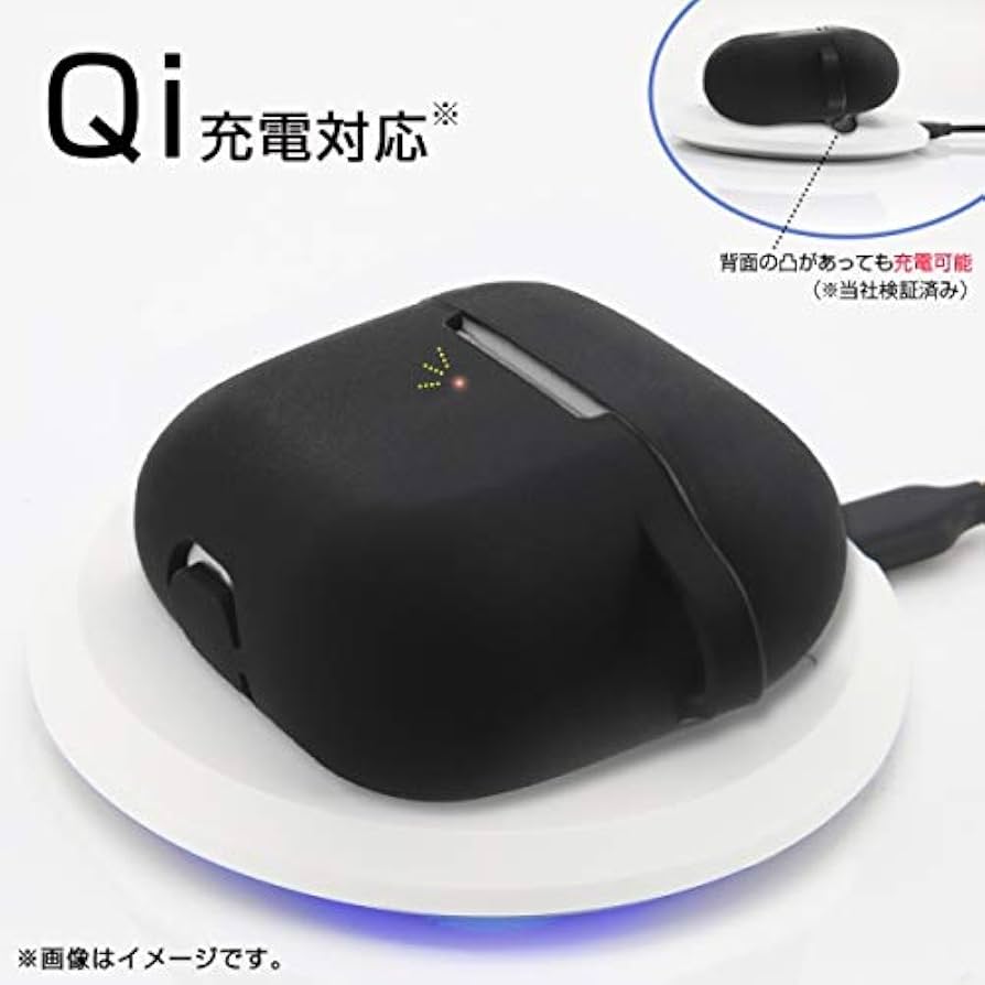 Amazon | INGREM AirPods Pro シリコンケース ノーダスト カラビナ付き