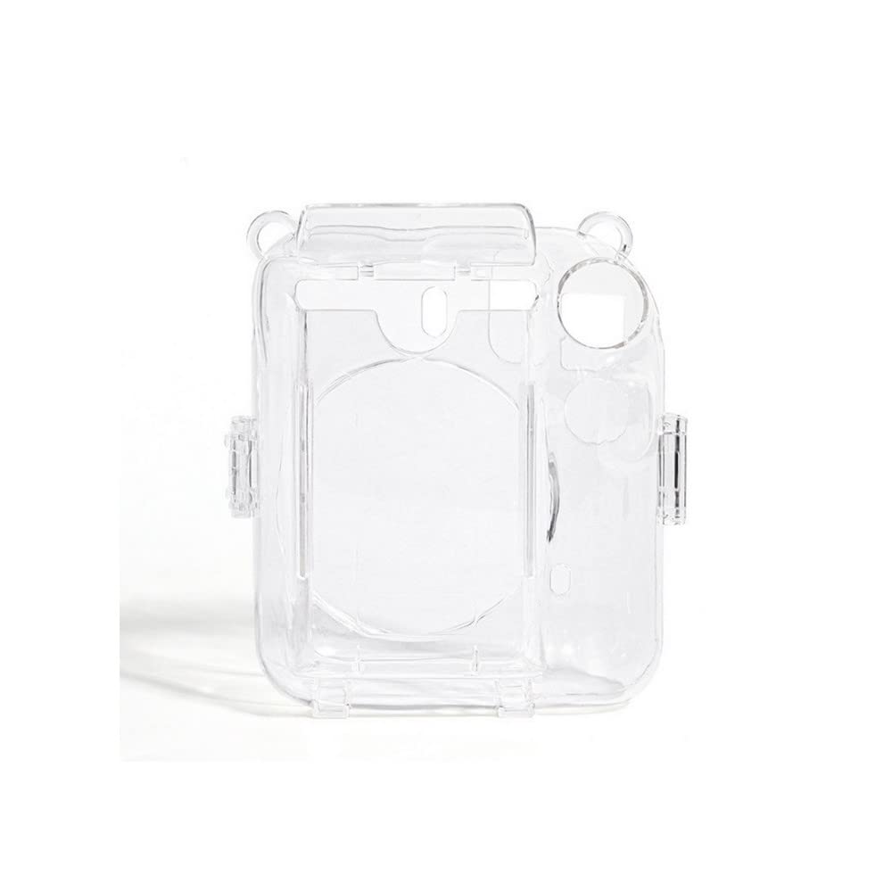 Etui na aparat torba ochronna przezroczysta przezroczysta obudowa twarda obudowa do aparatu Fujifilm Instax Mini 12 Instant Film Camera, Przezroczysty, Jeden rozmiar, Przezroczyste etui