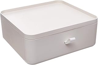 منظم درج من البلاستيك للمكتب والمكياج، متعدد الألوان