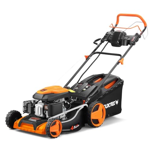 Kosiarka spalinowa FUXTEC FX-RM5196eS 4w1, 6 KM/4,4 kW, szer. koszenia 51 cm, wys. 25–75 mm, rozruch elektryczny, naped tyl, kosz 60 l, mulczowanie i wyrzut boczny