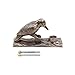 Renovators Supply Manufacturing Door Knockers for Front Door 6.5 in. Antique Brass Woodpecker Shaped Door Knocker with Mounting Hardware