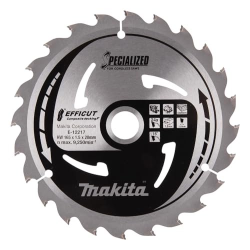 Makita Lame De Scie Efficut Tct 165 X 20 X 24 Dents E-12142
