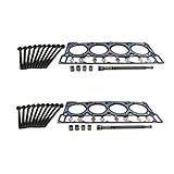OEM 18mm 20mm Cylinder Head Gasket Kit Pair & Stand Pipes Compatible with 2003-2007 Ford 6.0...