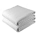 Gilden Tree Premium Large 2 Pc Bath Sheet 100% Natural Cotton Waffle Weave – Generous Size Lightweight Ultra Absorbent Quick Drying Fade Resistant (White)