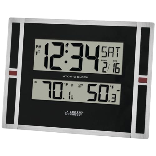 La Crosse Technology Indoor/Outdoor Thermometer & Atomic Clock (513-149) by La Crosse Technology - Used condition - US$24.13