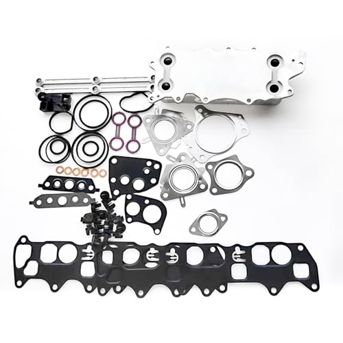 Dichtung Reparatur Satz inkl Ölkühler Kit für OM642 Passend für Mercedes W204 S204 W211 W164 GLC GLE 320 350 CDI 2005-2019 Dichtung Ansaugkrümmer 6420903237 A6420907737