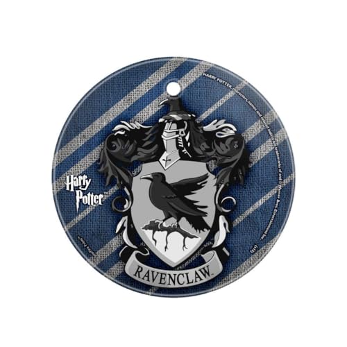 Harry Potter Hogwarts House Ravenclaw Circle 3.5 in Starfire Glass Art