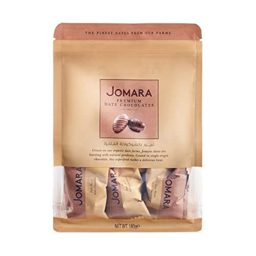 Jomara Chocolate Covered Dates Assorted (W/Pecan, W/Orange Peel, W/Almond) 6.3Oz (180G) | Healthy Treat | Natural Source Of Fiber And Antioxidants | Individually Wrapped #TOP2