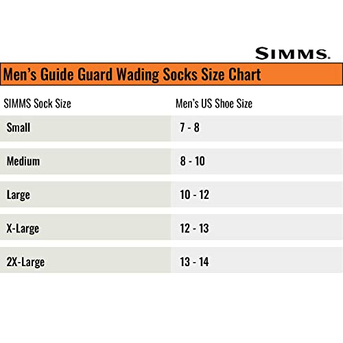 Simms Men's Guide Guard Socks, Xl, Pewter #TOP5