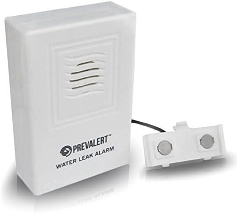 Basement Water Alarm. Prevalert Water Leak Detector FULL Lifetime 100% Satisfaction Guarantee! 9v Battery Included (3yr Life) Prevent Costly Water Damage to Kitchen Bathroom & Basement. Similar to Basement Watchdog & BONUS Low Battery Alarm!