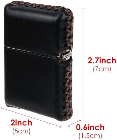 Linkidea Lighter Cover, Protective Sleeve Compatible with Zippo Armor Lighters, Snug-Fit EDC Lighter Holder (Black, Case Only) — 사진 5