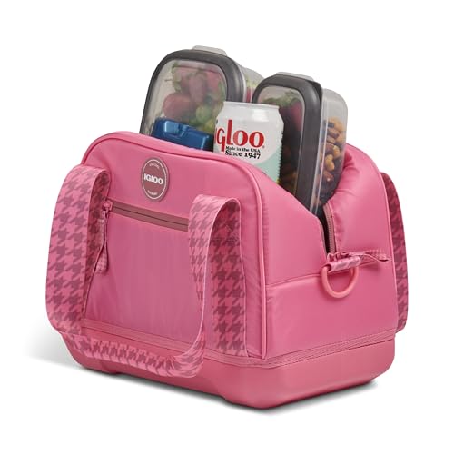 Image of Igloo Tag Along 12-Can Satchel Cooler | Insulated Cooler Bag with Sturdy EVA Base